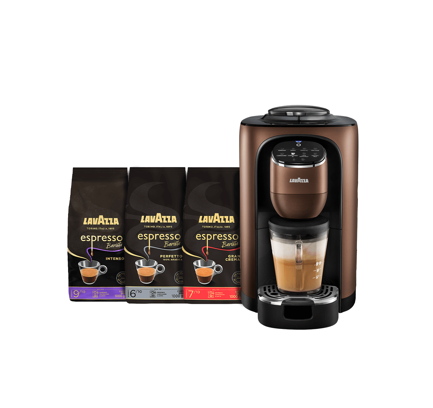 Lavazza Assoluta Bean-to-Cup and Espresso Bundle